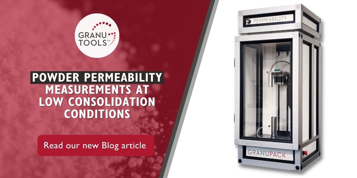 Powder Permeability Measurements at Low Consolidation Conditions